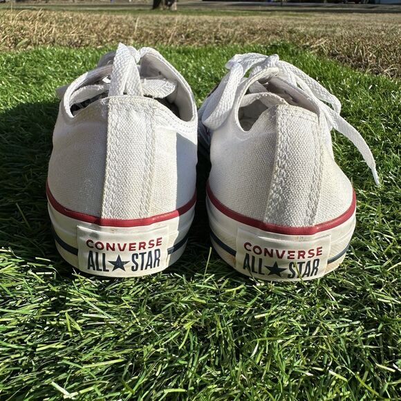 Converse Shoes Mens Size 6‎ Low Top Unisex All Star White Casual Sneakers - Picture 8 of 11